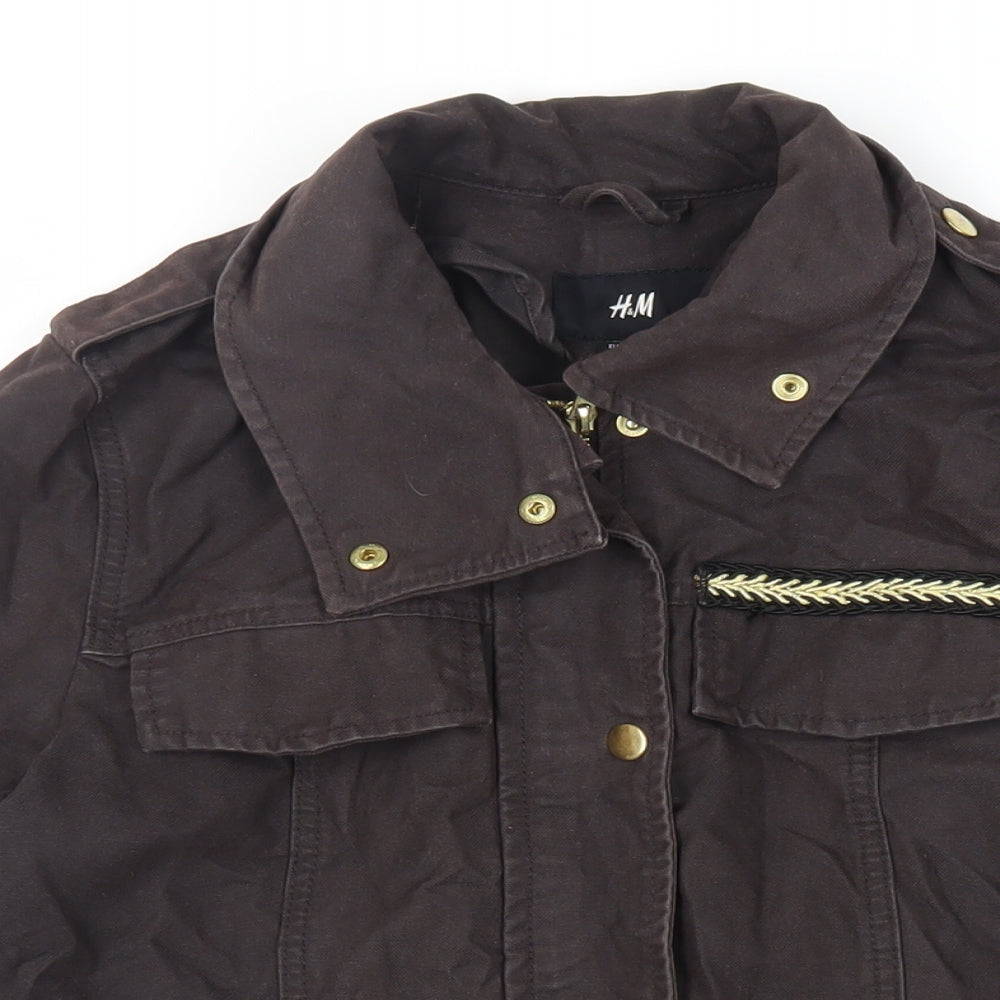 Womens UK Size 8 H&M Brown Jacket