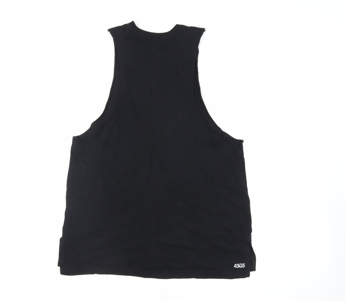 aso Womens Black Cotton Pullover Tank Size 10 Crew Neck Pullover - Gym Workout Running