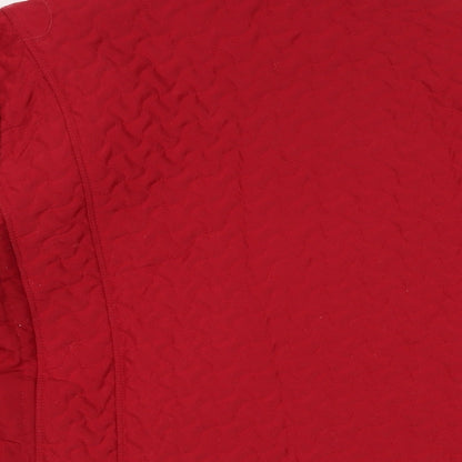 Womens UK Size 10 TIGI Red Quilted Coat
