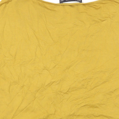 Womens UK Size 8 Marks and Spencer Yellow Basic Blouse