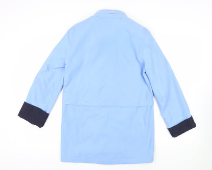 Womens UK Size 8 Marks and Spencer Blue Overcoat