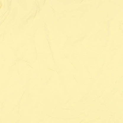 Marks and Spencer Mens Yellow Cotton T-Shirt Size L Crew Neck