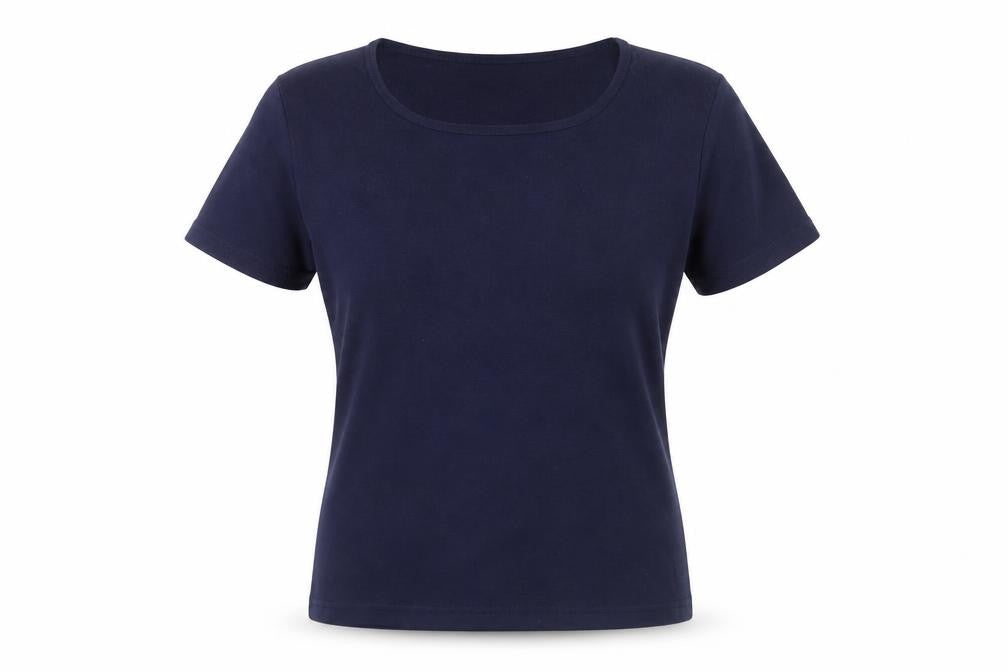 Womens UK Size M First Avenue Blue Basic T-Shirt
