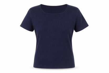 Womens UK Size M First Avenue Blue Basic T-Shirt