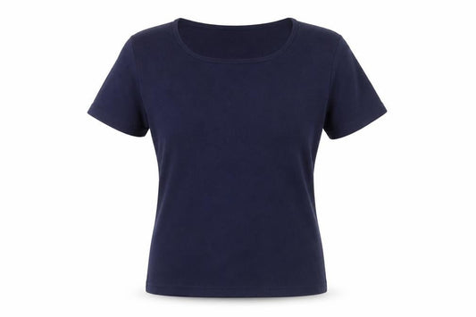 Womens UK Size M First Avenue Blue Basic T-Shirt