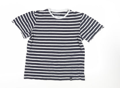 Womens UK Size S Pull&Bear Blue Basic T-Shirt