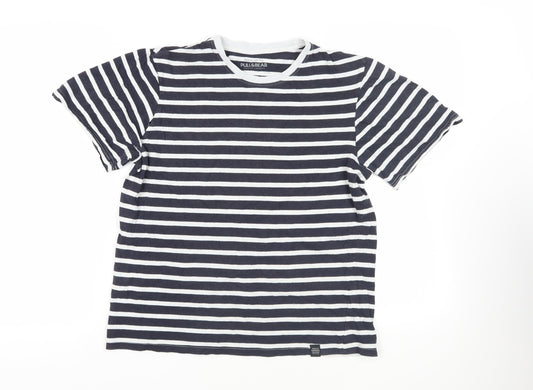 Womens UK Size S Pull&Bear Blue Basic T-Shirt