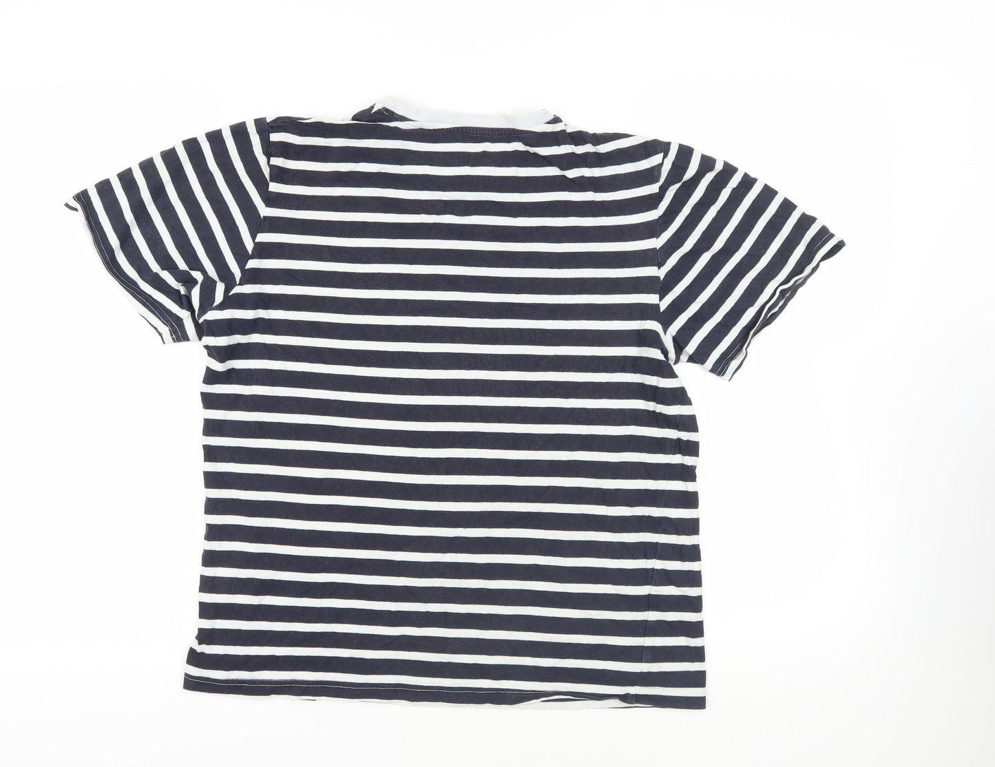 Womens UK Size S Pull&Bear Blue Basic T-Shirt