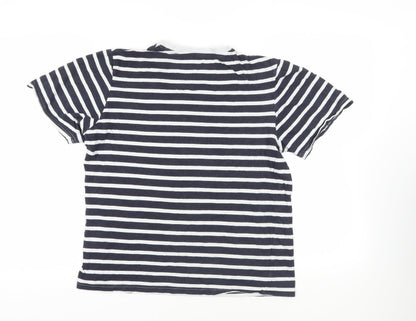 Womens UK Size S Pull&Bear Blue Basic T-Shirt