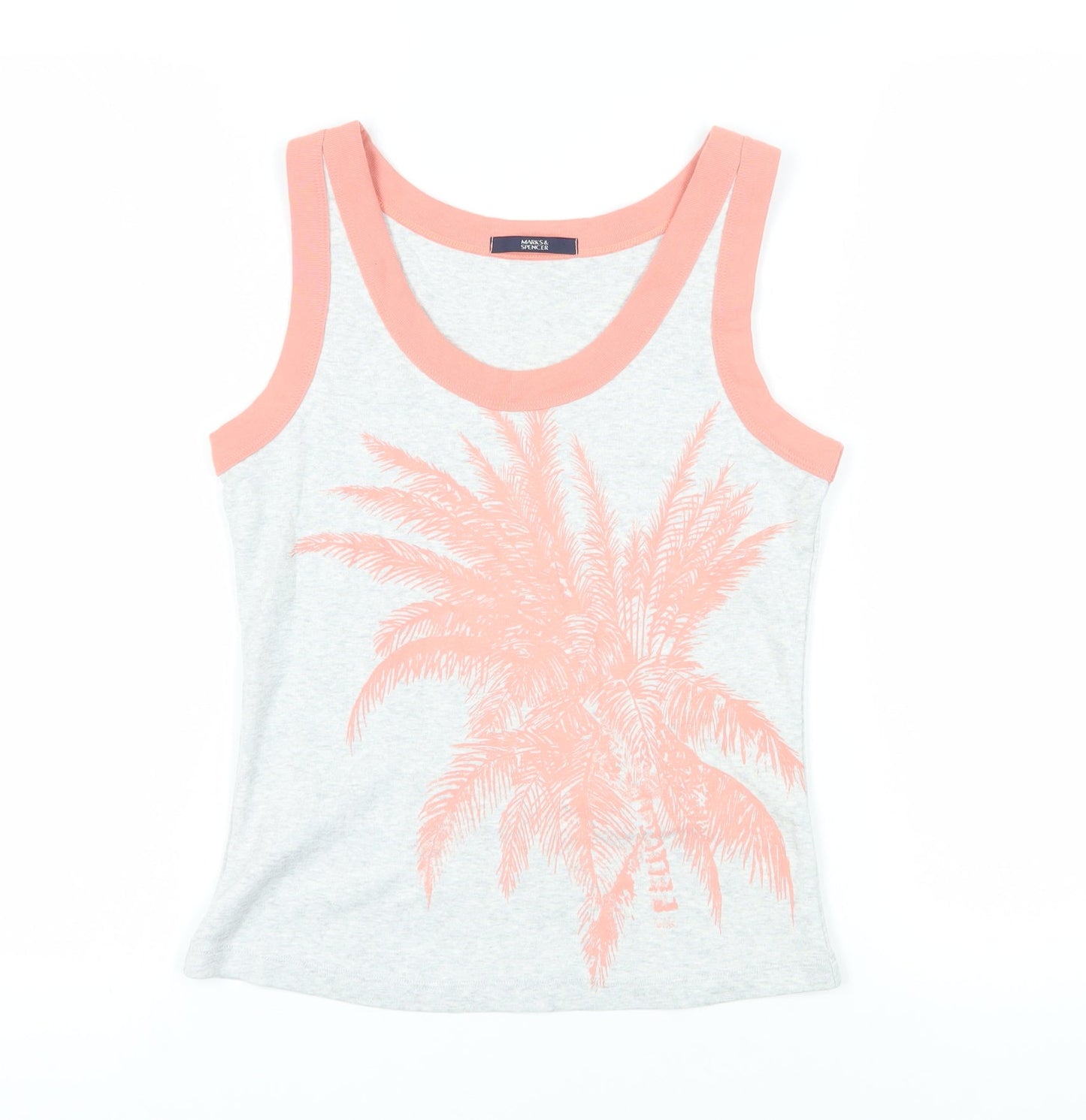 Womens UK Size 12 Marks and Spencer Grey Basic Tank