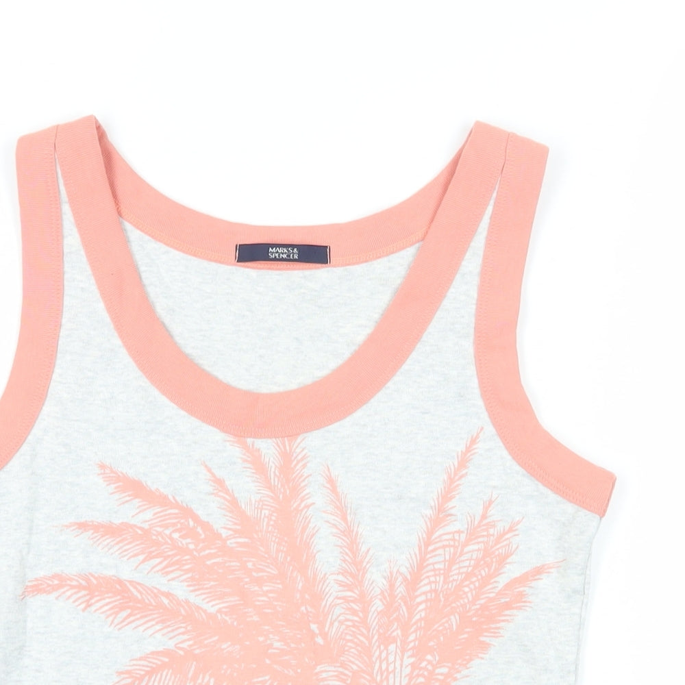 Womens UK Size 12 Marks and Spencer Grey Basic Tank