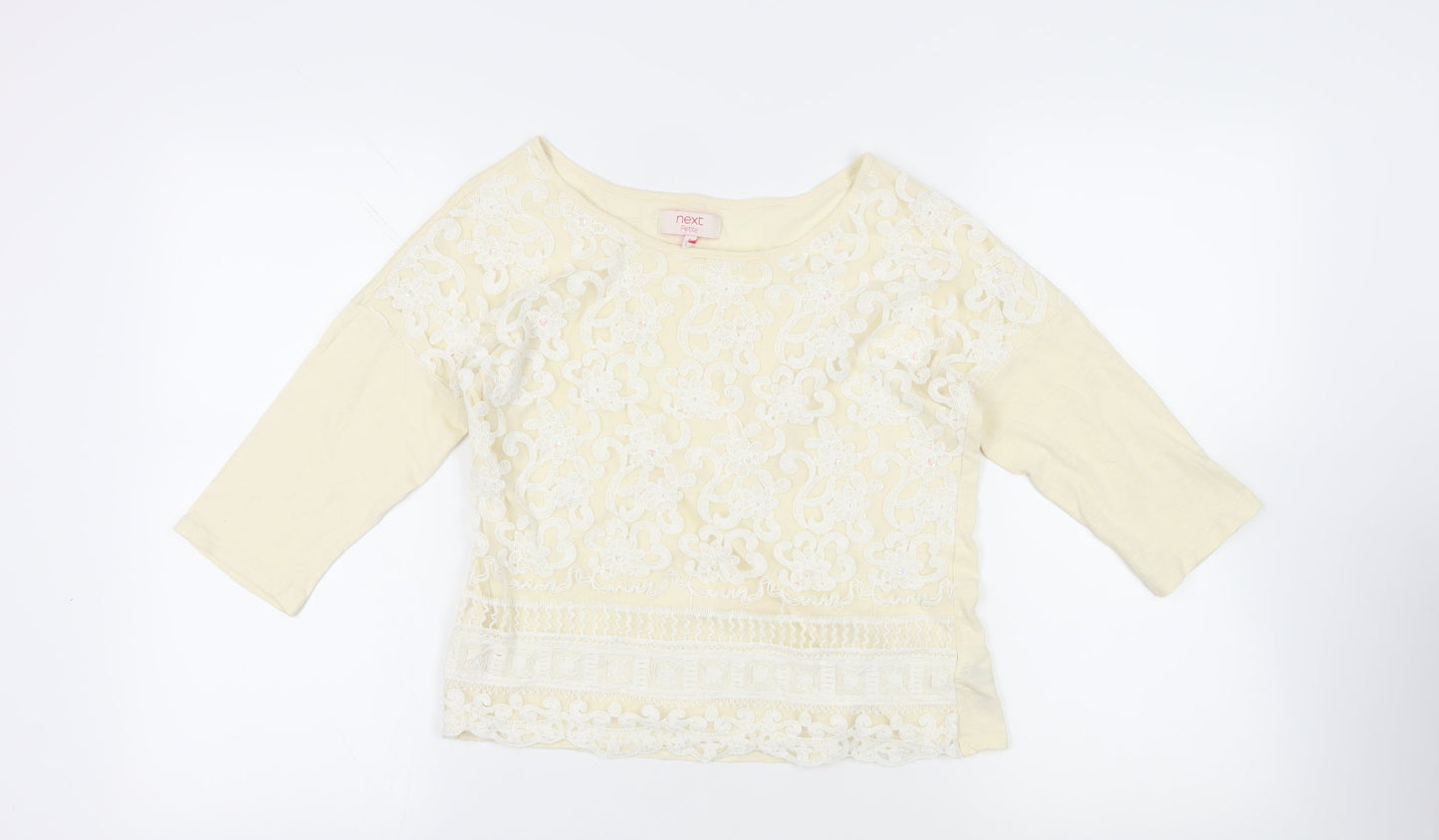 Womens UK Size 6 NEXT Ivory Basic Blouse