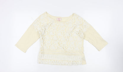 Womens UK Size 6 NEXT Ivory Basic Blouse