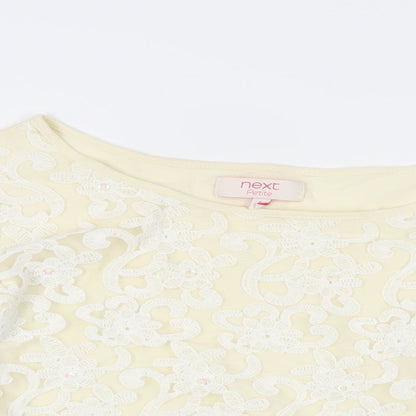 Womens UK Size 6 NEXT Ivory Basic Blouse