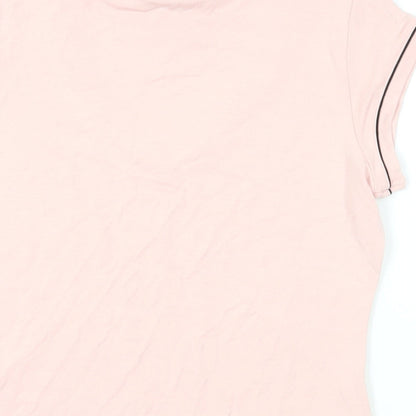 Womens UK Size 12 Marks and Spencer Pink Basic T-Shirt