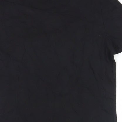Womens UK Size M VERO MODA Black Basic T-Shirt