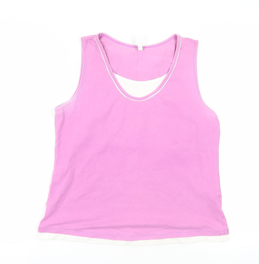 Womens UK Size 16 Marks and Spencer Purple Basic Tank