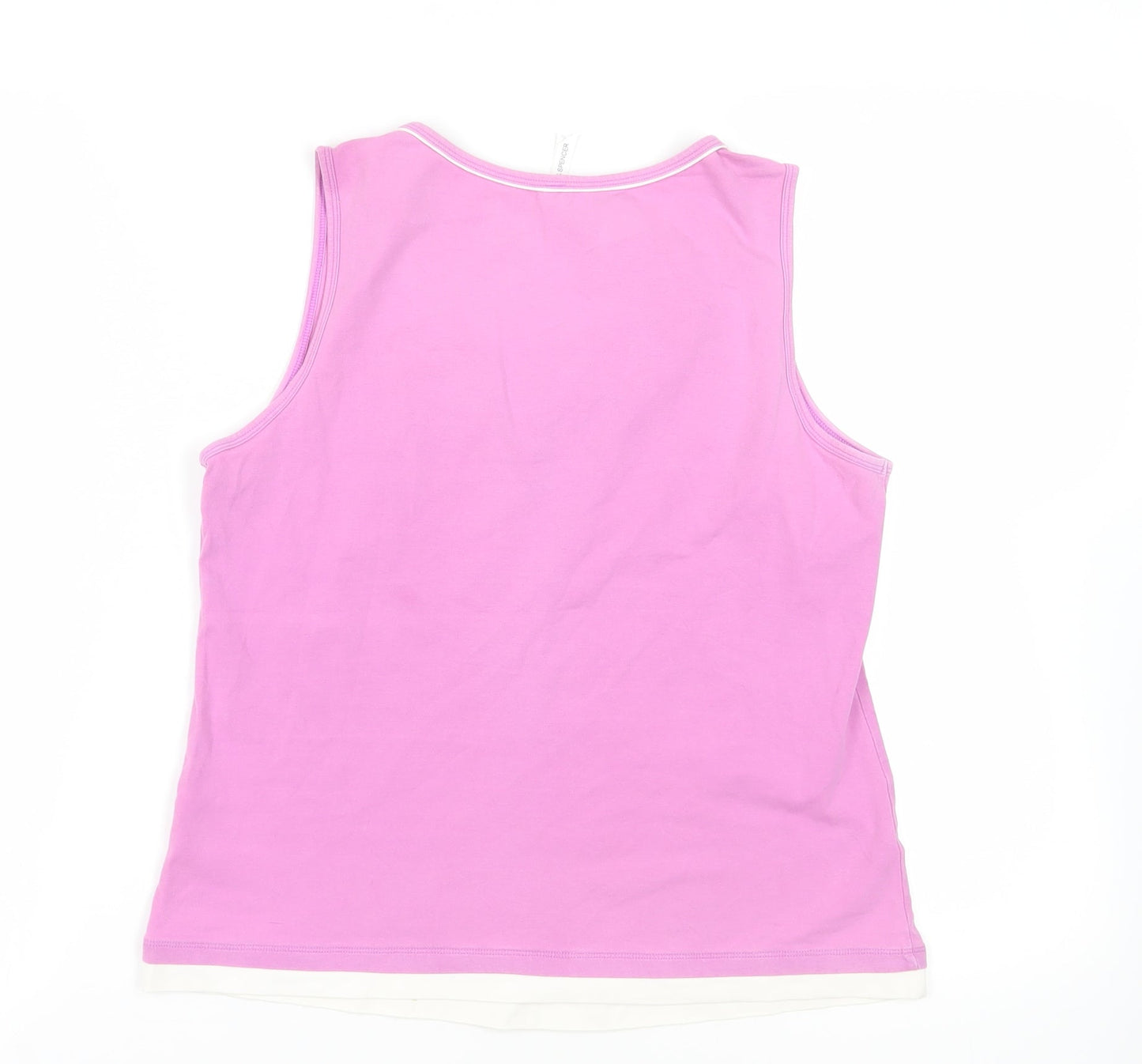 Womens UK Size 16 Marks and Spencer Purple Basic Tank