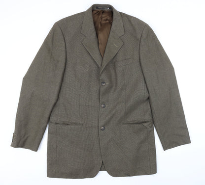 Mens UK Size 40 Marks and Spencer Regular Brown Suit Jacket