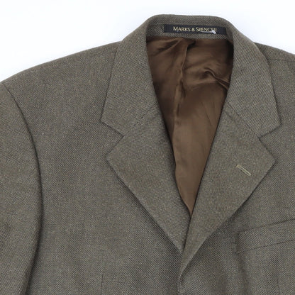 Mens UK Size 40 Marks and Spencer Regular Brown Suit Jacket