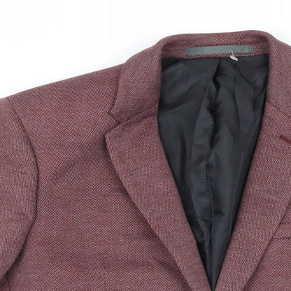 Mens UK Size 40 Burton Regular Red Suit Jacket