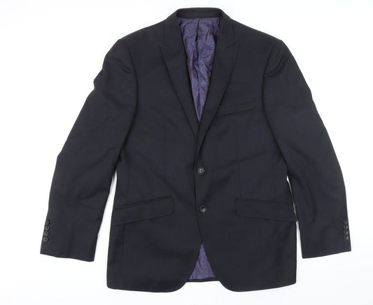 Mens UK Size 38 M&S Regular Black Suit Jacket