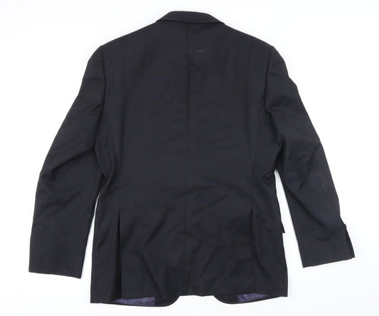 Mens UK Size 38 M&S Regular Black Suit Jacket