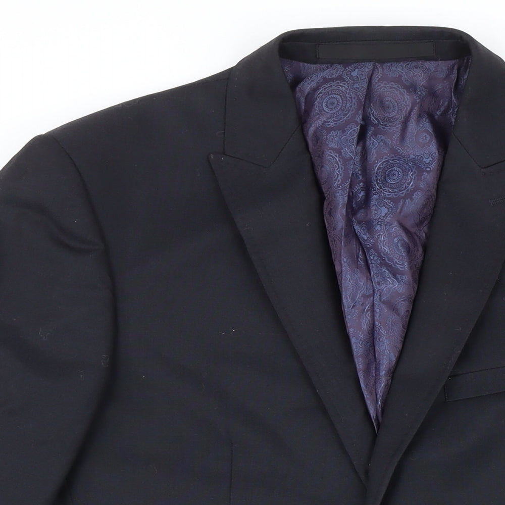 Mens UK Size 38 M&S Regular Black Suit Jacket