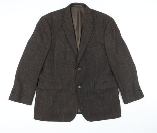 Mens UK Size 42 Greenwoods Regular Brown Suit Jacket
