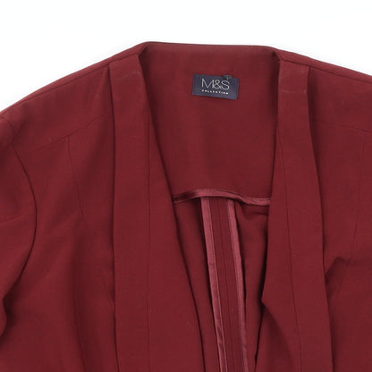 Womens UK Size 10 M&S Red Jacket