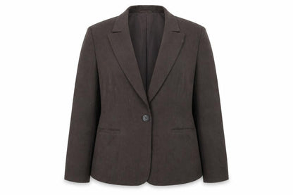 M&S Womens Brown Gilet Blazer Size 20 Button