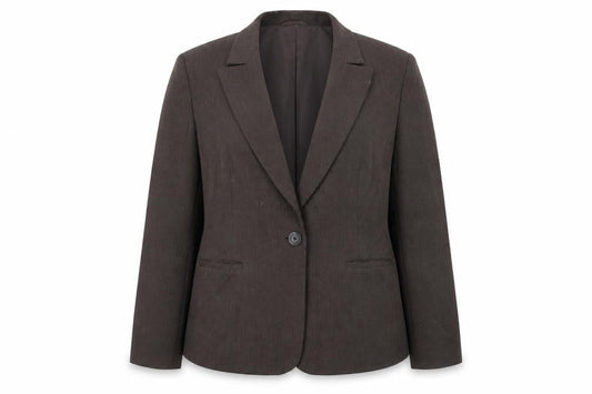 M&S Womens Brown Gilet Blazer Size 20 Button