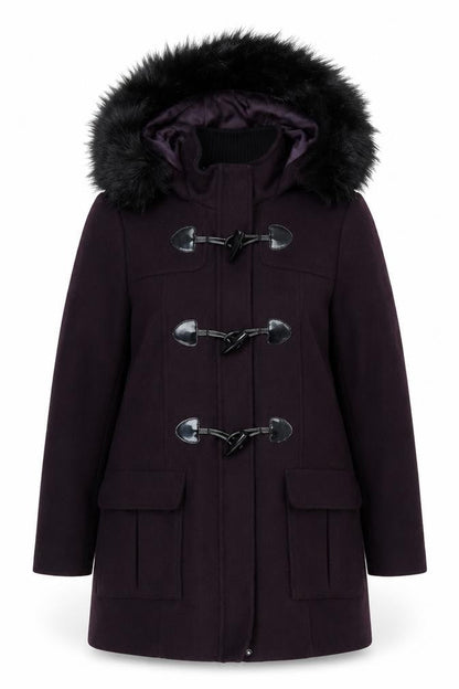 Womens UK Size 14 M&S Purple Overcoat