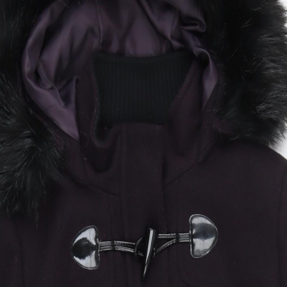 Womens UK Size 14 M&S Purple Overcoat