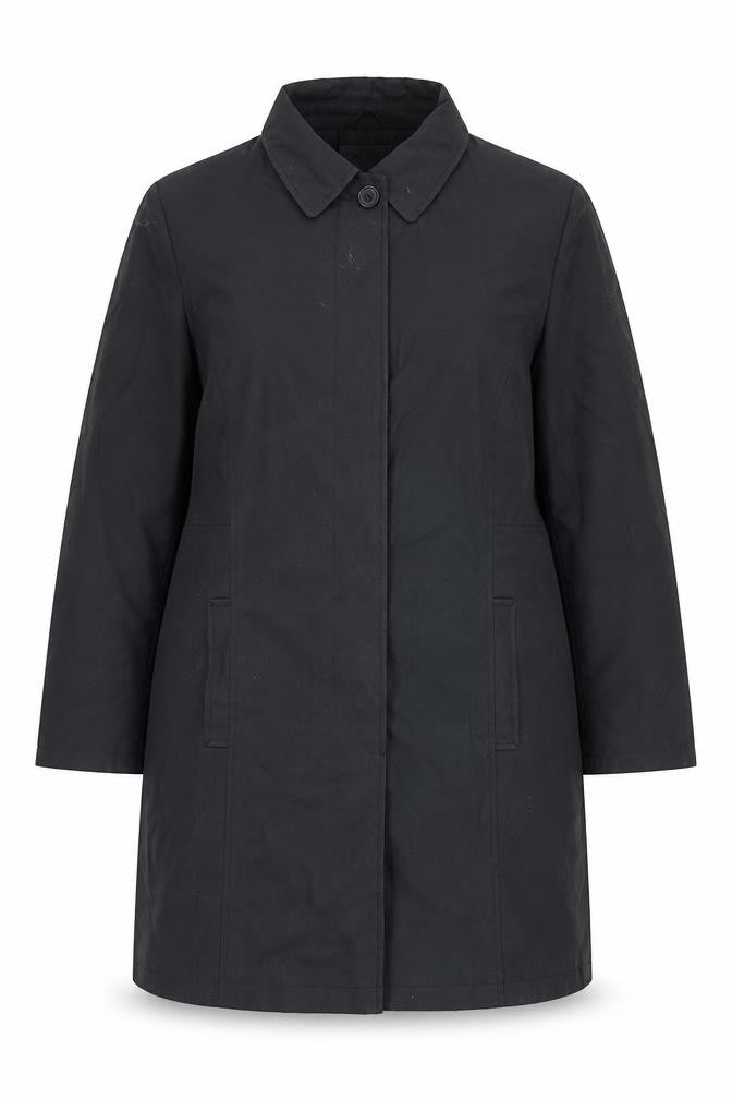 Womens UK Size 16 EWM Black Overcoat