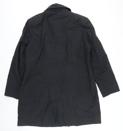 Womens UK Size 16 EWM Black Overcoat
