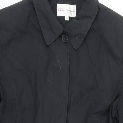 Womens UK Size 16 EWM Black Overcoat