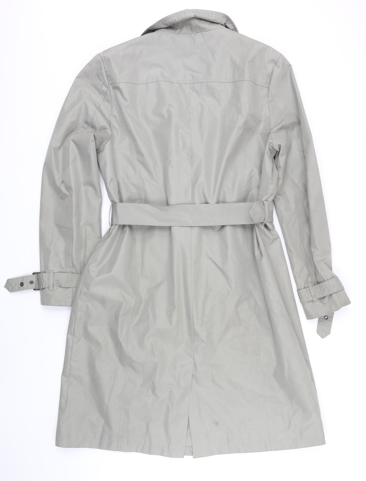 Womens UK Size 14 BHS Green Trench Coat