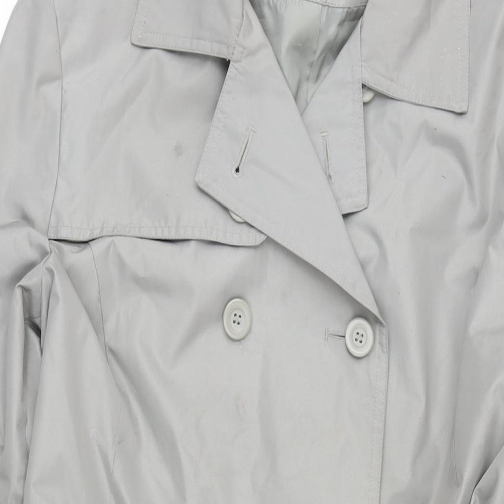 Womens UK Size 14 BHS Green Trench Coat