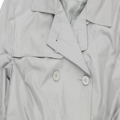 Womens UK Size 14 BHS Green Trench Coat