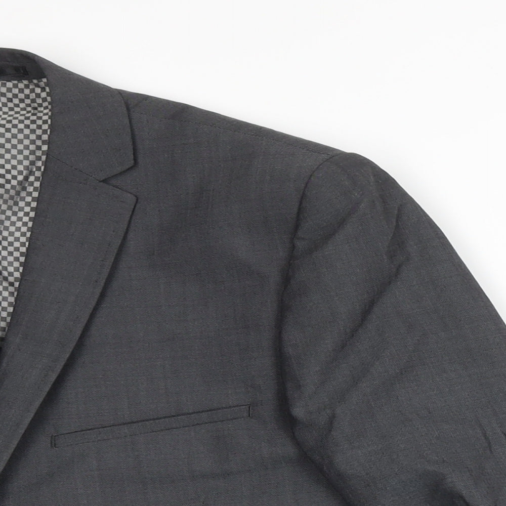 Mens UK Size 40 Lambretta Regular Grey Suit 2 Piece