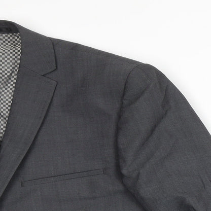 Mens UK Size 40 Lambretta Regular Grey Suit 2 Piece