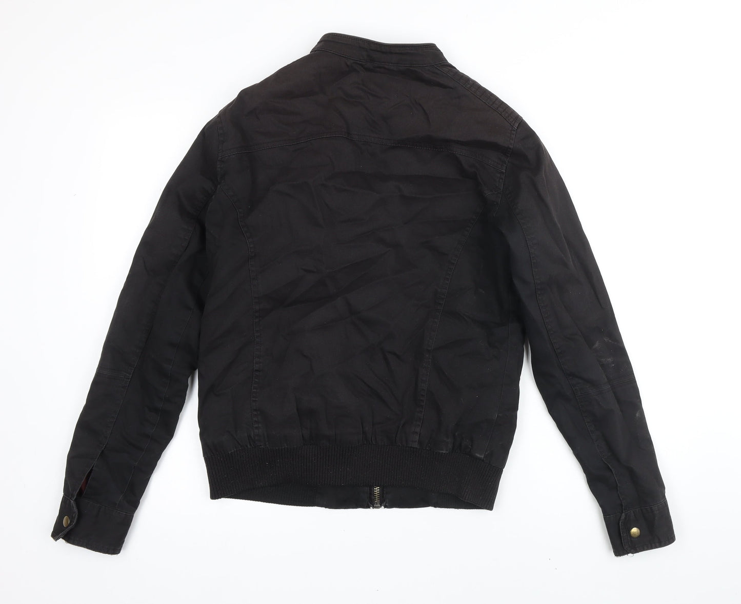Mens UK Size One Size River Island Black Bomber Jacket