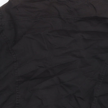 Mens UK Size One Size River Island Black Bomber Jacket