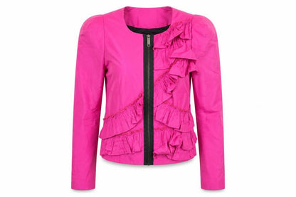 L'art Womens Pink Jacket Blazer Size 8 Zip