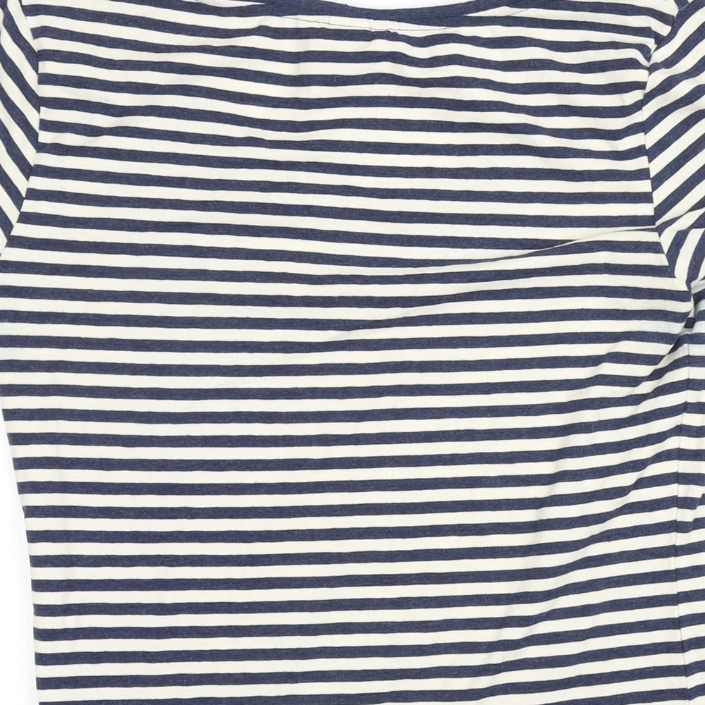 Womens UK Size M H&M Blue Basic T-Shirt