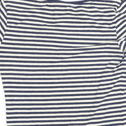 Womens UK Size M H&M Blue Basic T-Shirt