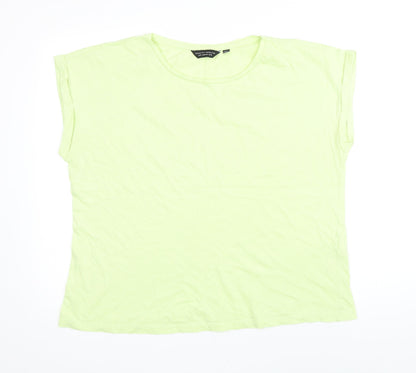 Womens UK Size 18 Dorothy Perkins Green Basic T-Shirt