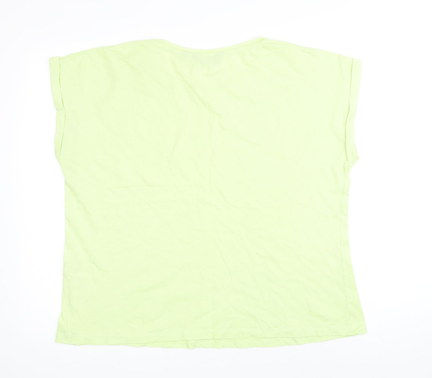 Womens UK Size 18 Dorothy Perkins Green Basic T-Shirt
