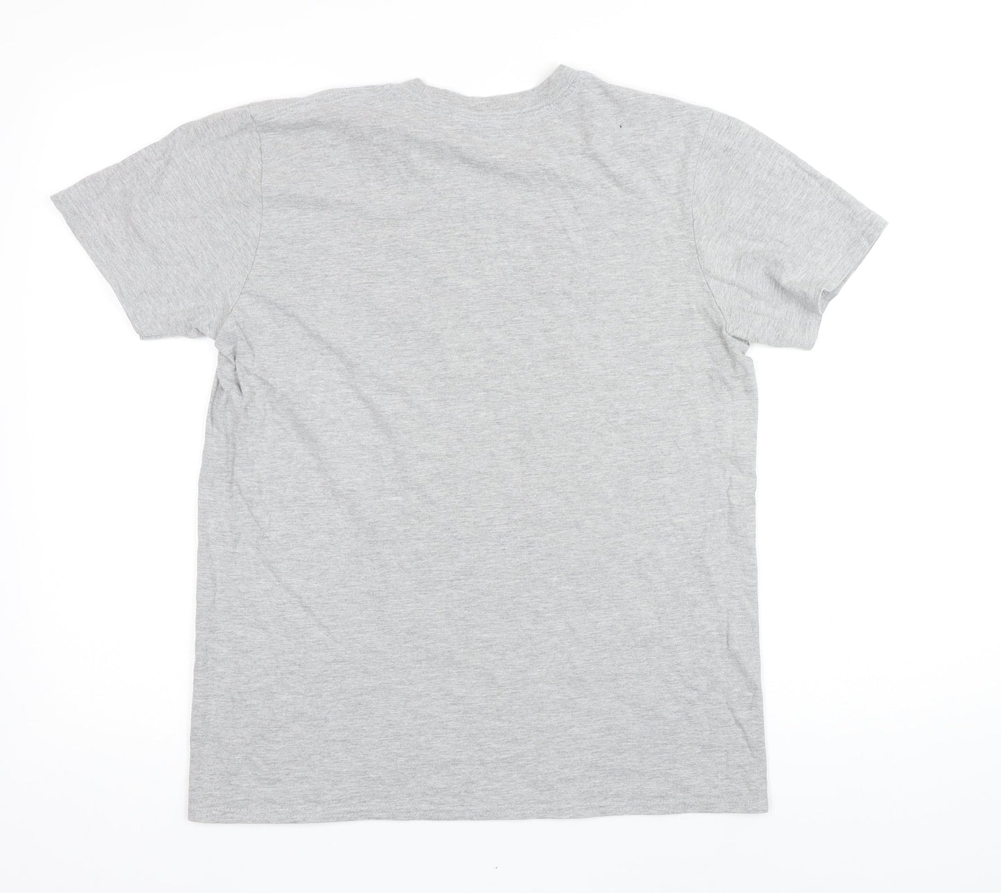 Womens UK Size M Very Grey Basic T-Shirt